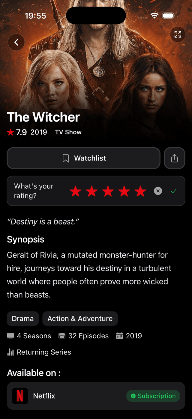 Fiche film FastFlix avec note, synopsis, casting et disponibilité en streaming