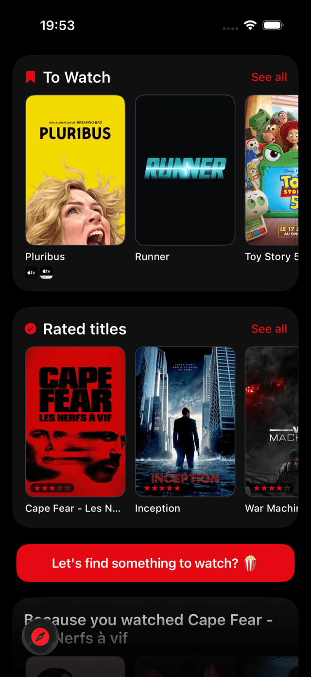 Watchlist FastFlix avec nouveautés de la semaine filtrées par plateforme